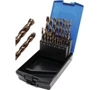 BGS Jeu de forets hélicoïdaux HSS-G M35 acier au cobalt 1 - 10 mm 19 pces - 9297