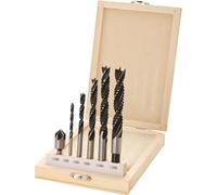 BGS Jeu de mèches à bois à couronne 4 - 12 mm 6 pces - 50401
