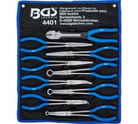 BGS 4401 - Jeu de pinces à long bec, plates et de capuchon de bougie d’ignition - extra long - 9 pièces