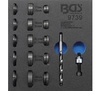 BGS technic Insert de servante d'atelier 1/6 : Jeu de matrices de poinçonnage pour capteur de stationnement Ø 17 - 32 mm BGS Quantité:1
