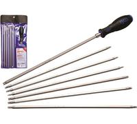 BGS Jeu de tournevis à lames interchangeables profil T (pour Torx) / profil TS (pour Torx Plus) 8 pièces - 2325