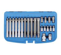 BGS Jeu d'embouts, entraînement six pans extérieur 10 mm (3/8") profilé de clavette (pour Ribe) 22 pcs.