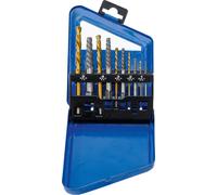 BGS Jeu d'extracteurs de vis & forets à gauche HSS nitruré au titane 2 - 7,5 mm 10 pces - 6780