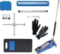 BGS 9680 | Kit pneus pour changement de roues avec cric rouleur 1,5 t | 10 pièces