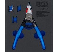 BGS technic BGS Pince à circlips pour circlips internes/externes points échangeables 180 mm Quantité:1