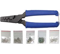 BGS Pince pour cosses de conducteurs | avec 150 cosses de conducteurs | 175 mm