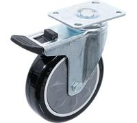 BGS Roulette pivotante avec plaque de montage et frein pour art. 4235 / 6070 - 4235-2