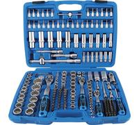 BGS Steckschlüssel-Satz "Gear Lock" | Antrieb 6,3 mm (1/4") / 10 mm (3/8") / 12,5 mm (1/2") | 192-tlg.