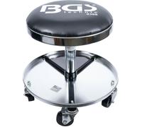 BGS Tabouret d'atelier avec 5 rouleaux | Ø 360 mm