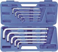 BGS technic 795 Jeu de clés mâles coudées pour vis à six pans creux 10 pces poignée en T CV en cassette
