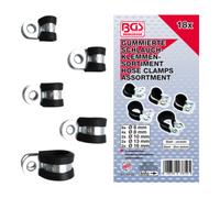 BGS technic Assortiment de colliers de tuyau à revêtement caoutchouc Ø 6 - 16 mm 18 pièces BGS Quantité:1