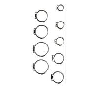 BGS technic Assortiment de colliers de tuyau à revêtement en acier inoxydable Ø 5,8 - 21 mm 170 pièces BGS Quantité:1