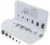 BGS TECHNIC Assortiment de douilles filetées, 6845, autotaraudeuses, 32 pcs.