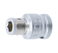 BGS technic Adaptateur BGS 8225 – bille de retenue, 10 mm (3/8") six pans intérieurs 6,3 mm (1/4")