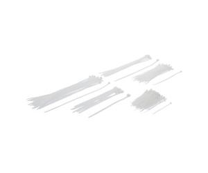 BGS technic BGS Assortiment de colliers plastique blanc diverses tailles 250 pièces Quantité:1