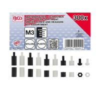 BGS technic BGS Assortiment de vis de séparation et d’écrous hexagonaux nylon 300 pcs. Quantité:1