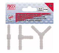 BGS technic BGS Assortiments de connecteurs de tuyau résiste aux carburants 6 mm 8 pièces Quantité:1