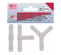 BGS technic BGS Assortiments de connecteurs de tuyau résiste aux carburants 8 mm 8 pièces Quantité:1