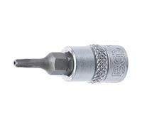 BGS technic BGS Douille à embouts 6,3 mm (1/4") profil TS (pour Torx Plus) avec perçage TS10 Quantité:1