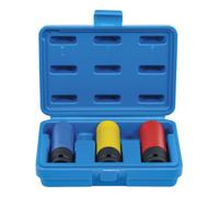 BGS technic BGS Douilles à choc avec protection ulra-fin 12,5 mm (1/2") 17/19/21 mm 3 pièces Quantité:1