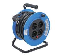 BGS 3360 | Enrouleur de câble | 15 m | 3x1,5 mm² | 4 prises de courant | IP 20 | 3000 W