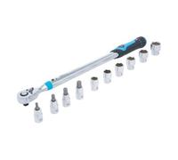 BGS technic BGS Jeu de clés dynamométriques, entraînement carré intérieur 12,5 mm (1/2"), 40 - 200 Nm, 11 pièces Quantité:1