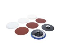 BGS technic BGS Jeu de disques à poncer et polir, Ø 180 mm, 8 pièces Quantité:1