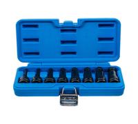 BGS technic Jeu de douilles à embouts à choc 12,5 mm (1/2") six pans intérieurs 6–19 mm 8 pièces