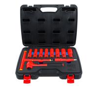BGS technic BGS Jeu de douilles VDE Empreinte 12,5 mm (1/2") 10 - 24 mm 11 pièces Quantité:1