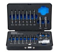 BGS technic BGS Jeu de tournevis Pour six pans femelle 1,5 - 10 mm/Profil T (pour Torx) T10 - T55 19 pièces Quantité:1