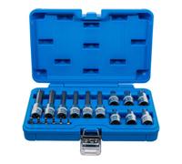 BGS technic Jeu d'embouts profil T (TX) – entraînement carré intérieur 6,3/12,5 mm – 18 pièces