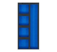 BGS technic BGS Plateau pour servante d’atelier 1/3, vide : 5 compartiments, 408 x 189 x 32 mm Quantité:1