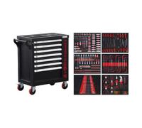 BGS DIY 6058 | Servante d’Atelier | 7 tiroirs, 1 Porte latérale | avec 250 Outils