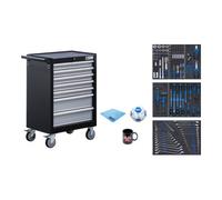 BGS technic Servante d'atelier BGS 7 tiroirs, avec 129 outils Quantité:1