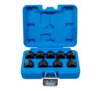 BGS 5486 | Douille à embouts à choc | 12,5 mm (1/2") | profil T (pour Torx) T20 - T70 | 9 pièces