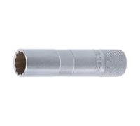 BGS technic Douille de bougie à retenue en caoutchouc douze pans 10 mm (3/8") 16 mm Kraftmann Quantité:1
