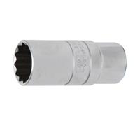 BGS technic Douille de bougie à retenue en caoutchouc douze pans 12,5 mm (1/2") 21 mm BGS Quantité:1