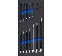 BGS Technic Insert de Servante 1/3 Jeu 12 Clés Mixtes 6 à 22 mm en Acier Chrome-Vanadium