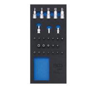 BGS technic Insert de servante d'atelier 1/3 : Assortiment d’embouts et de douilles à embouts 27 pièces BGS Quantité:1