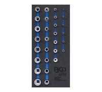 BGS technic – Insert 1/3 servante d'atelier – Jeu de 29 douilles 12 pans 6,3 & 12,5 mm (1/4 & 1/2)