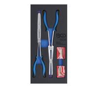 BGS technic Insert de servante d'atelier 1/3 : Jeu de pinces pour circlips à double articulation pointes échangeables 345 mm BGS Quantité:1