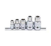 BGS technic Jeu d’adaptateurs à embout avec bille de retenue BGS 6,3 mm (1/4")/10 mm (3/8)/12,5 mm (1/2")| 5 pièces Quantité:1