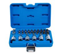 BGS technic Jeu d’embouts et de douilles à embouts 12,5 mm (1/2") profil T (pour TX) 27 pièces BGS Quantité:1