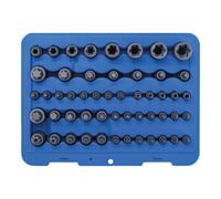 BGS technic Jeu d’embouts et douilles Profil E/T, T (avec perçage) et TP – 52 pièces