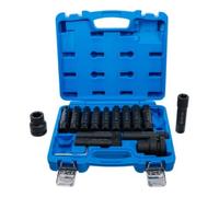 BGS technic Jeu d'embouts PL 5246 – 20 mm (3/4") + 25 mm (1") – 16 pièces