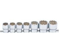 BGS TECHNIC Jeu de clés à douilles douze pans - 12,5 mm - 7 pièces - 9109