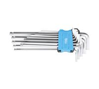 BGS 9799 | Jeu de clés allen | extra longues | hexagone femelle/hexagone femelle à tête sphérique | 1,5-10 mm | 13 pièces