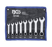 BGS technic Jeu de clés mixtes en pouces extra courtes 3/8" - 7/8" 8 pièces BGS Quantité:1