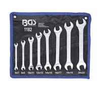 BGS Jeu de clés plates | 6 x 7 - 20 x 22 mm | 8 pièces