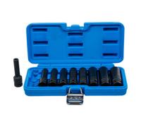 BGS technic Jeu de douilles à choc, profil E, profondes 12,5 mm (1/2") E10 - E24 9 pièces Kraftmann Quantité:1